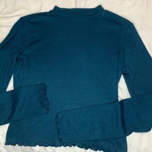 SO Long sleeve blue shirt.